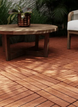 Wpc deck tile flooring